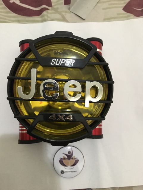 Lampu jeep plus breket pesek cnc variasi rx king megapro fu dll