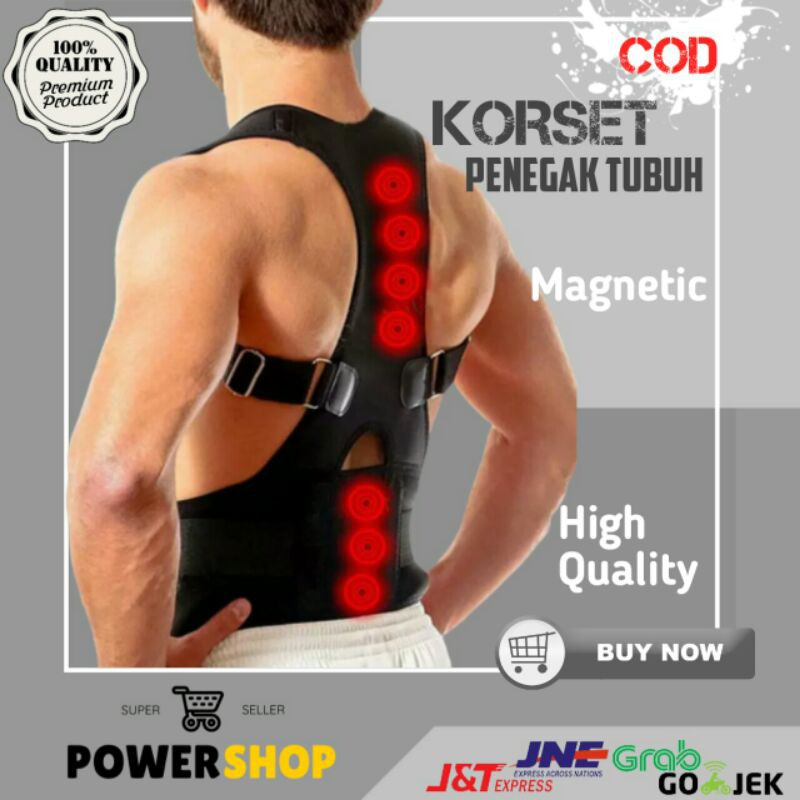 PENYANGGA PUNGGUNG POSTURE SUPPORT PENEGAK PUNGGUNG ALAT TERAPI PENEGAK TUBUH KORSET PRIA CORECCTOR