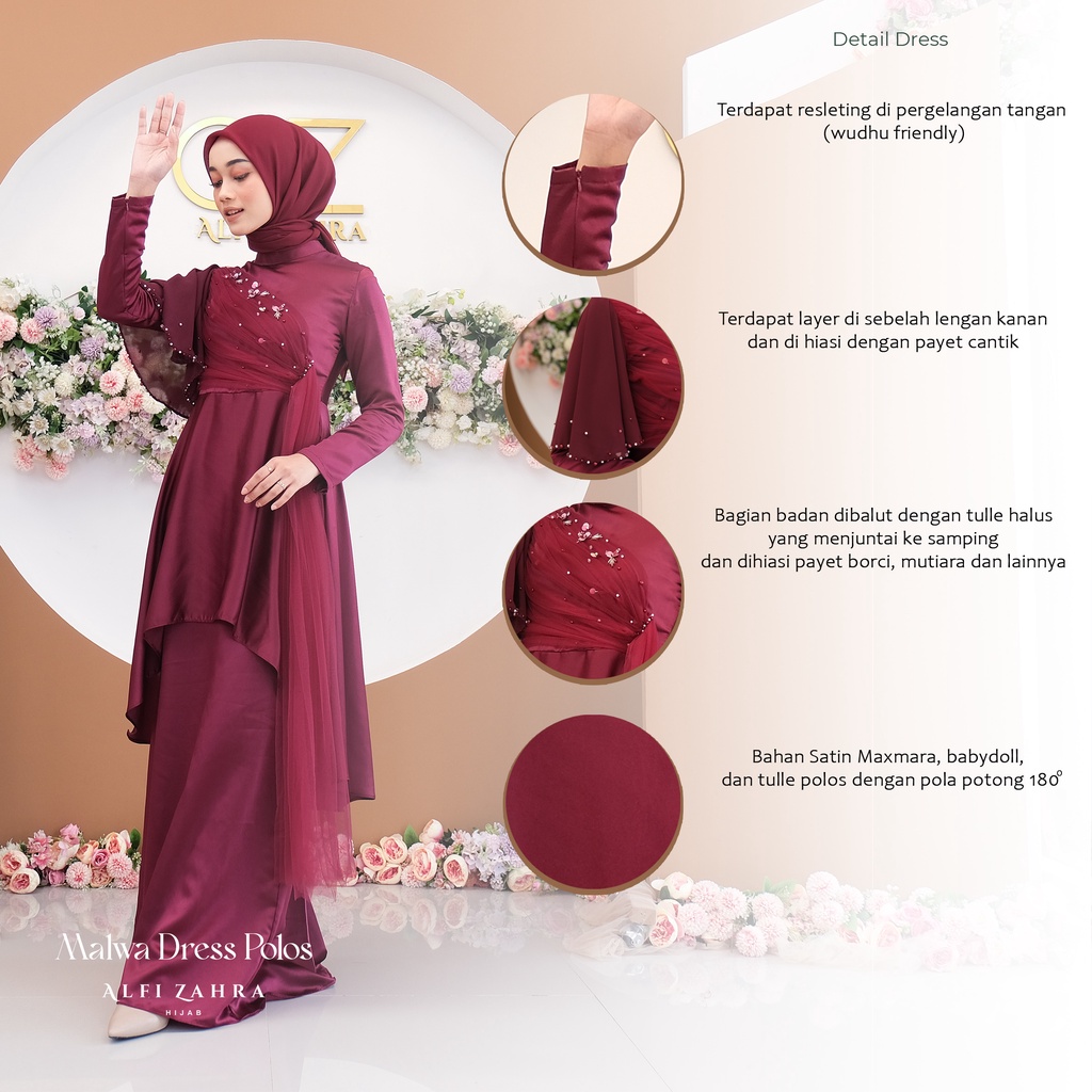 Malwa Polos Dress (Ready Stok)