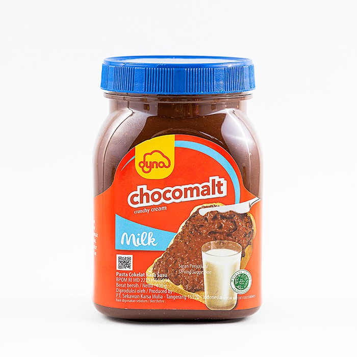 

Selai Coklat Susu - Dyna Chocmaltin Crunchy Milk 400gr