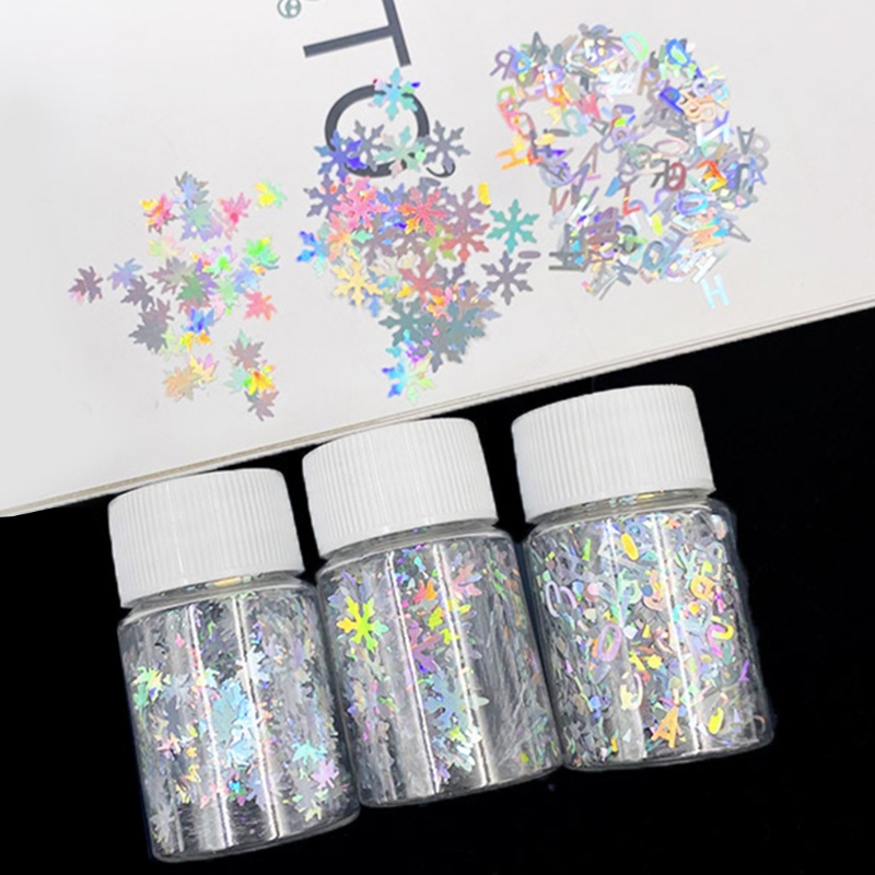 Siy Payet Glitter Bentuk Daun Maple 3d Untuk Dekorasi Nail Art Akrilikresin Diy