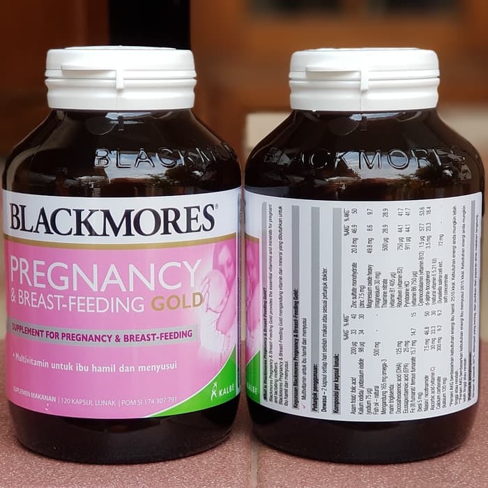 Blackmores Pregnancy &amp; Breast-Feeding Gold 120 Tablet Reformulasi with D3 / 180 Tablet