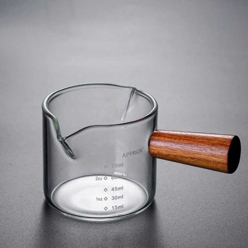 Gelas Takar Ukur Espresso Measuring Cup Double Mouth Borosilica Glass