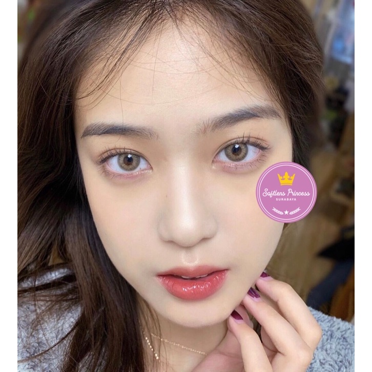 Softlens Arabian Look 14,5mm Normal Beda Minus Lensa Kontak Wedding Wisuda Free Case SW110 Softlens 