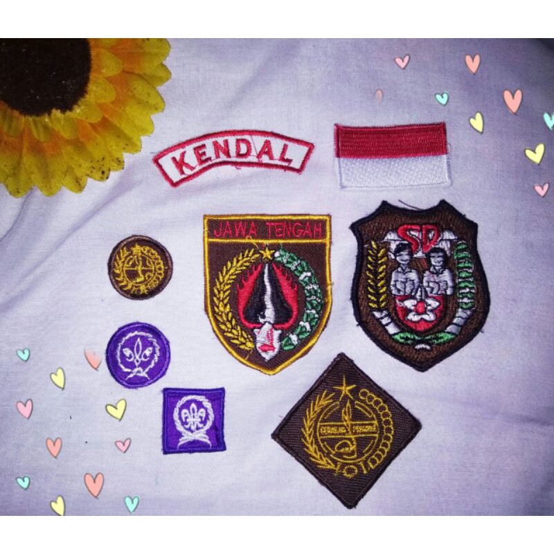 Bet Baju Pramuka SD dan Bendera Merah Putih Bordir