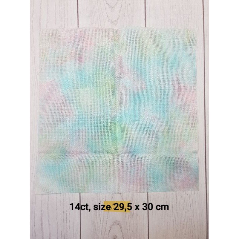 Kain Dyed Aida 14ct untuk Kristik/Cross Stitch