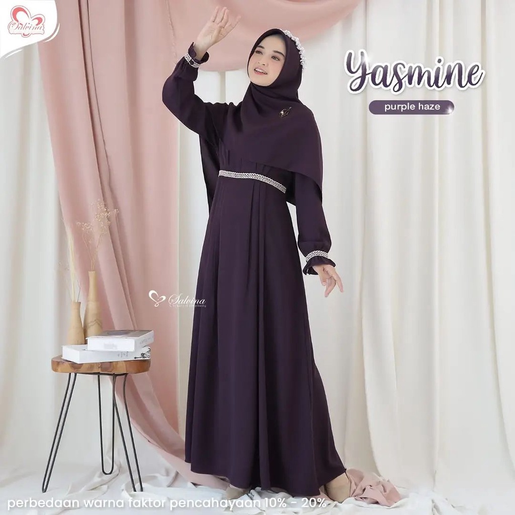 Gamis Katun Toyobo Ori Premium Renda Dada Kombinasi Bordir Muslimah Kekinian