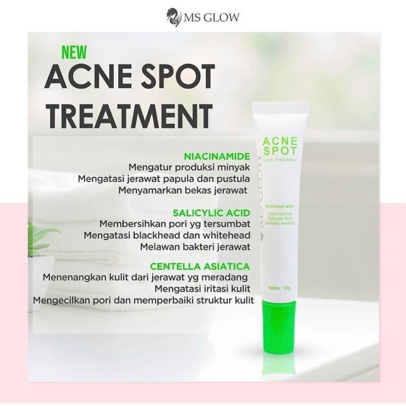 (BISA COD) [Seller Resmi by Ms Glow |Buy 1 Get gift] ACNE SPOT by MS GLOW