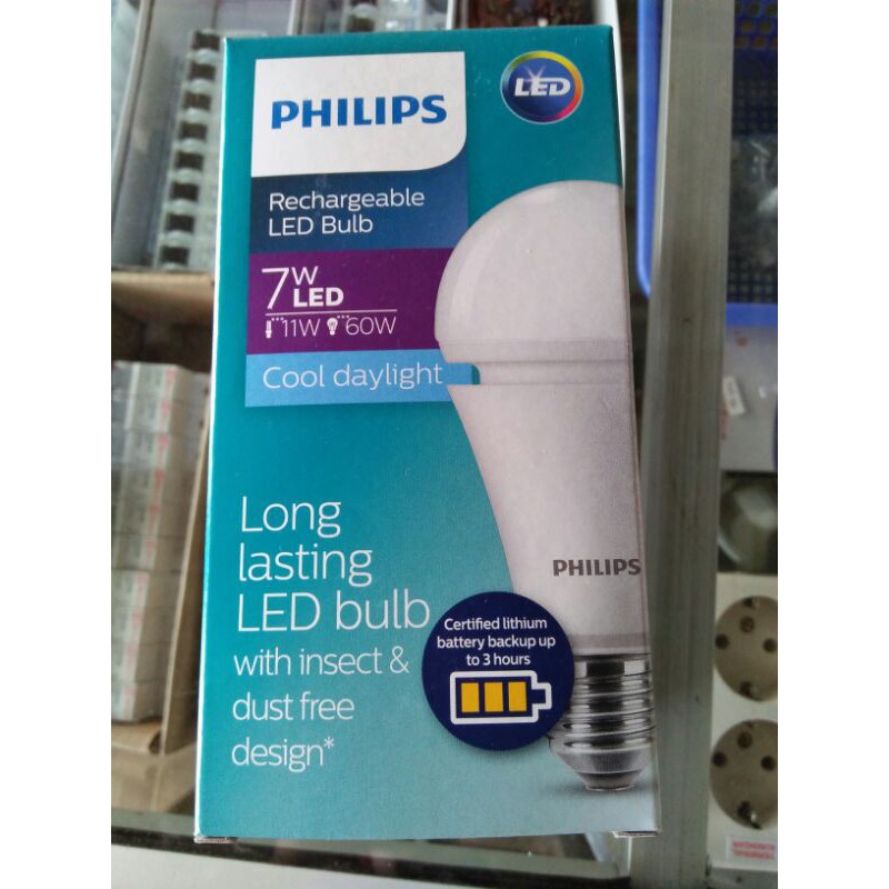 PHILIPS Rechargeable LED bulb 7W 7.5W