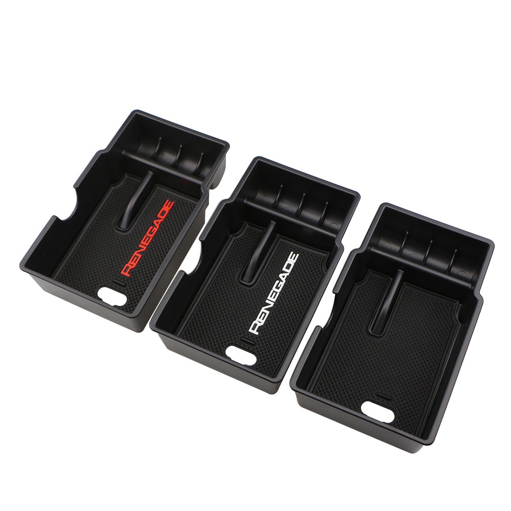 Untuk Jeep Renegade 2014-2021 ABS Car Center Armrest Storage Box Container Simpanwing Glove Box Aksesoris Interior