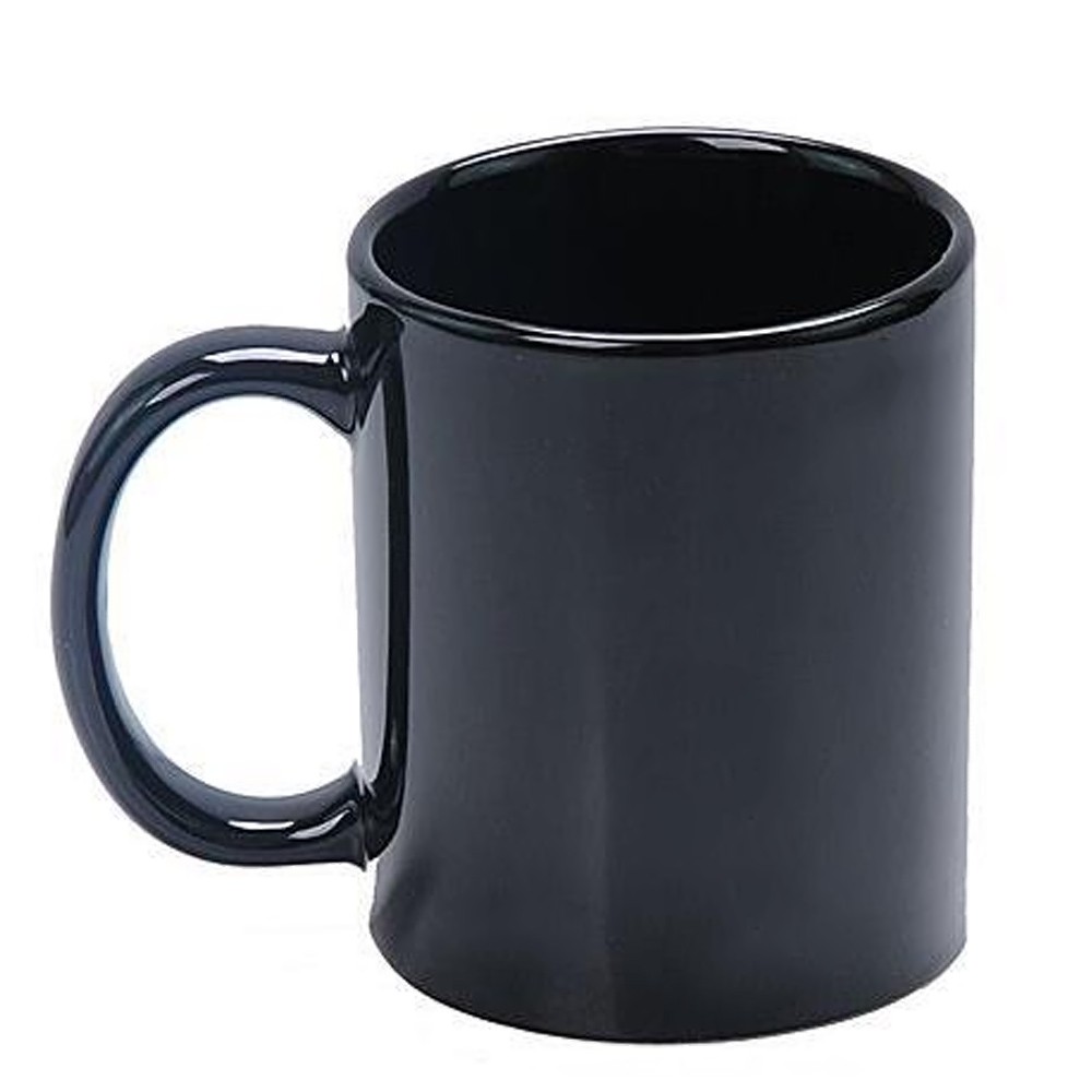 Magic Mug Cangkir Sensitif Suhu Motif Bohlam 400ml - BSB201 - Black