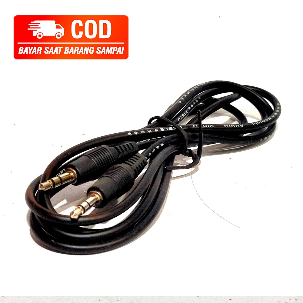 KABEL AUX AUDIO 3.5MM KONEKTOR 1 IN 1 SPEKER HP / COLOKAN MUSIK MOBIL