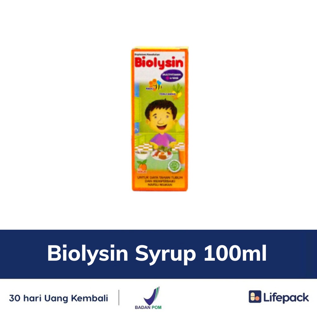 Biolysin Syrup - Vitamin Anak - LIFEPACK-100ml