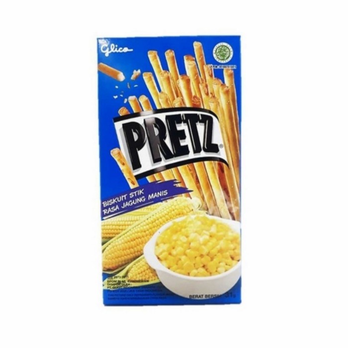 

504Oekho Glico Pretz Sweet Corn Biskuit Stick Jagung Manis 31Gram 31 Gram 6J477iyfi