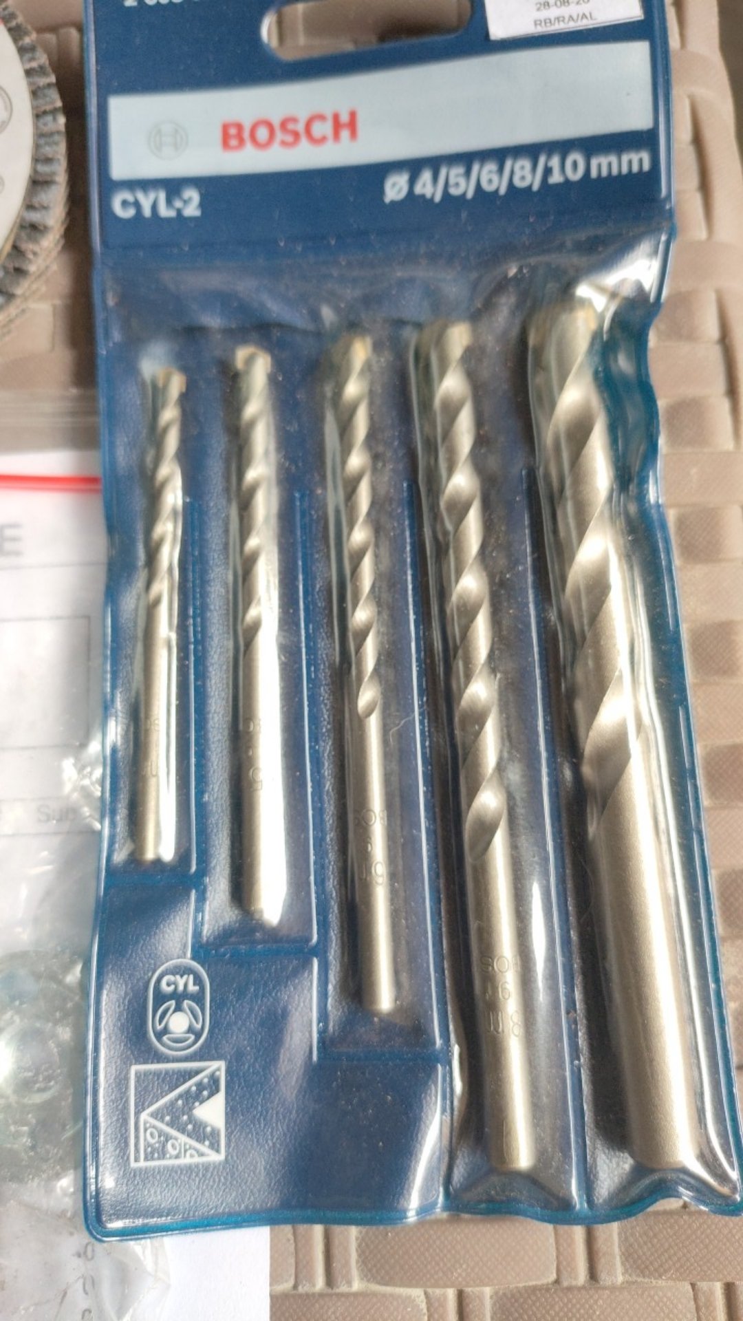 Bosch Mata Bor Beton Set (5 Pcs) 4,5,6,8,10/ Cyl-2 Masonry Drill (155)