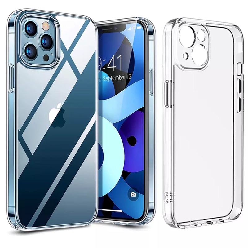 IPHONE X XS XR XS MAX 11 12 13 14 15 PRO MAX 14+ 15+ PLUS MINI Sotfcase Bening Clear Case Silikon Transparan 2MM