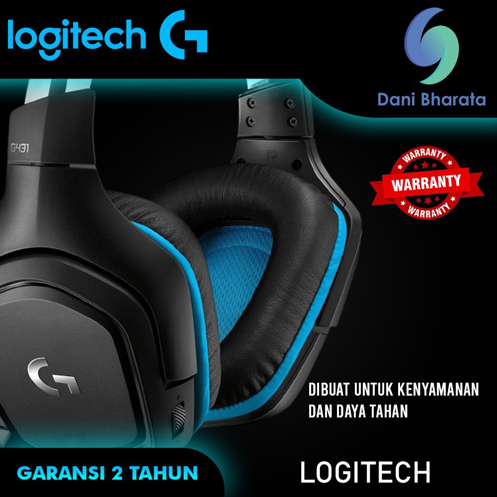 Logitech G431 7.1 Surround Sound Gaming Headset