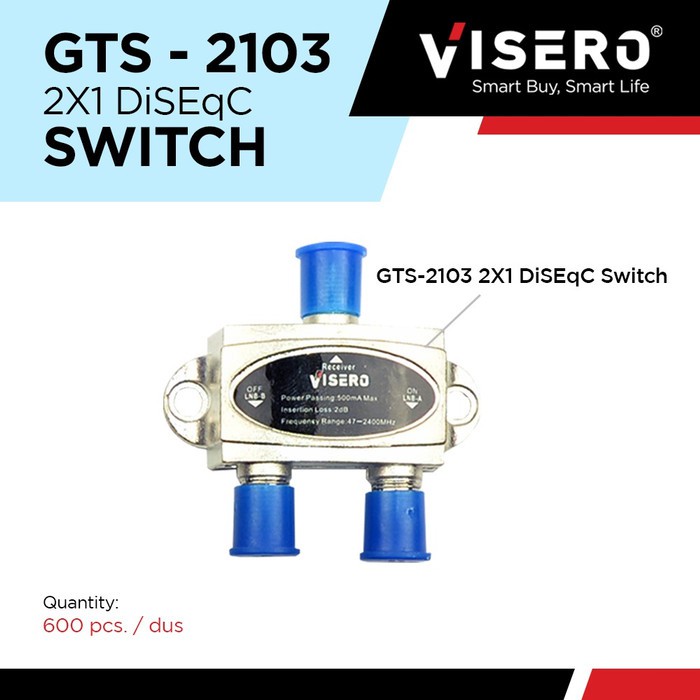 Diseqc Switch 2x1 Visero ( GST-2103 )