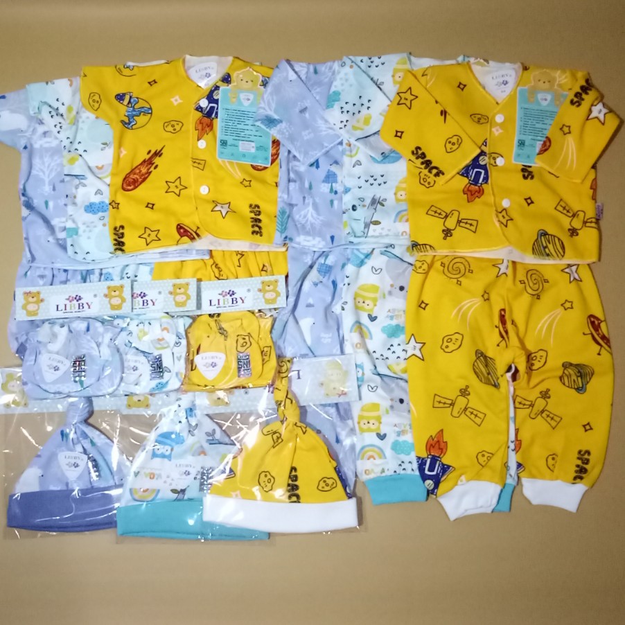  paket  hemat 1 baju  bayi  newborn  Libby  motif boy Shopee 