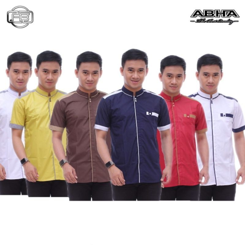 baju Koko Gus Azmi terbaru variasi lengan pendek