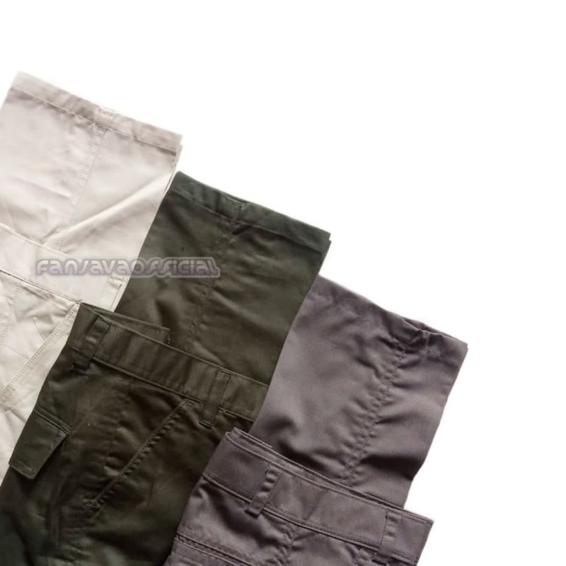 CELANA CARGO PANJANG REGULAR cargo pants celana kargo 27-32 Hitam Grey Cream Mocca Normal Size