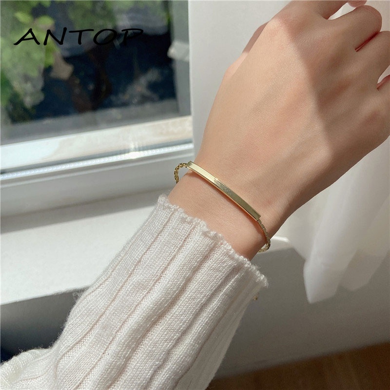 Simple Design Sense Casual Fashion Drawstring Titanium Steel Bracelet ANTOP