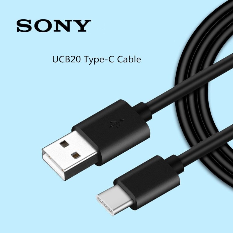 Kabel Data Charger Sony USB Type C UCB20 Xperia X XZ XZ1 XZ2 Premium XZs XA1 Ultra Plus Original