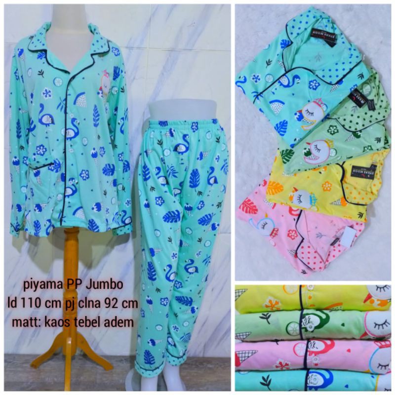 setelan babydoll piyama pp jumbo