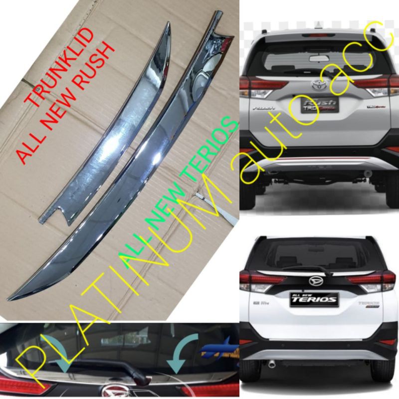 List trunklid chrome All New Rush/Terios 2018.