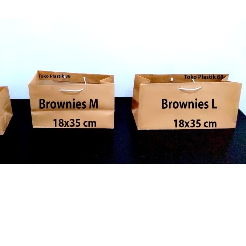 

℗ Paperbag Coklat Polos Size Brownies Small 14 x 18 cm ○