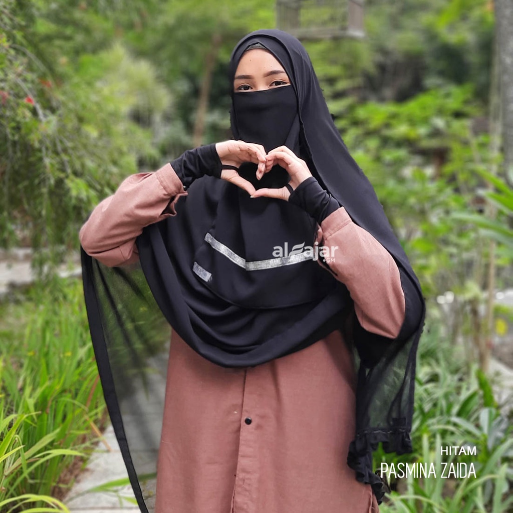 Jilbab Pashmina Instan Zaida by Alfajar Free Cadar