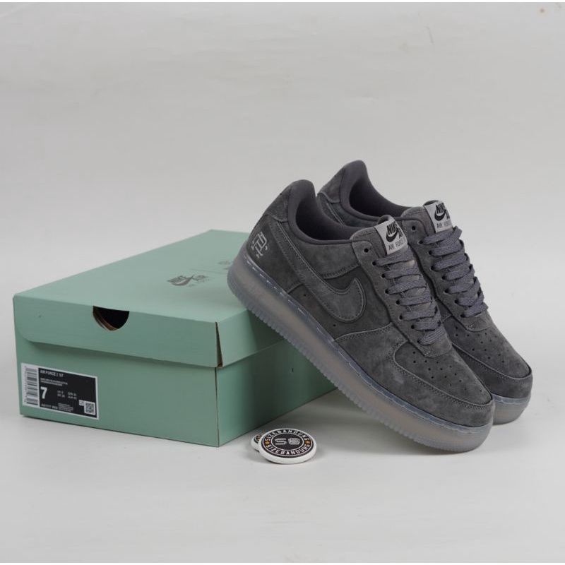 Sepatu Nike Air Force 1 X Reigning Champ Grey Reflective