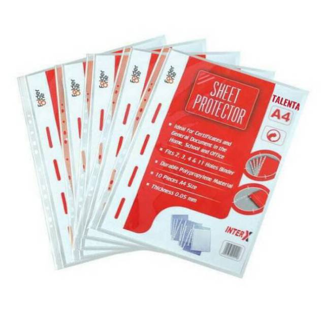 Sheet Protector/ Plastik Pocket Odner Ukuran A4