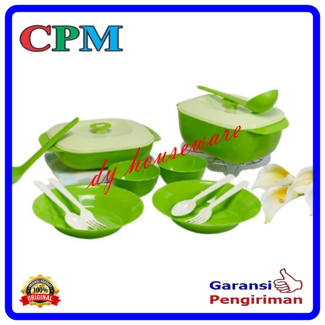 Saji Prasmanan - Wadah Saji Prasmanan Tempat Makanan Jasmine Serving Set 8 Pcs Cpm