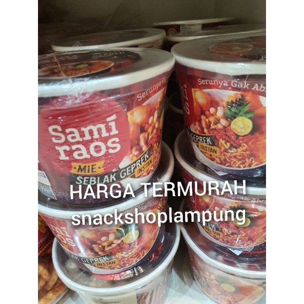 TERMURAH Mie Seblak Geprek Sami Raos Instan Mantap rasanya