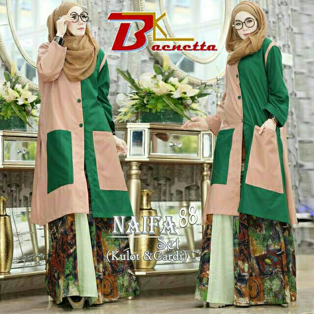 Setelan Cardigan Kulot Original Branded NAIFA by BAENETTA