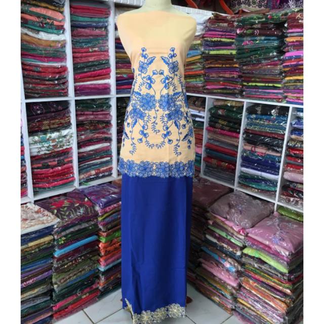 BAHAN BAJU KURUNG| BAKAL BAJU MELAYU | DASAR BAJU KURUNG BORDIR KERANCANG BALOTELI