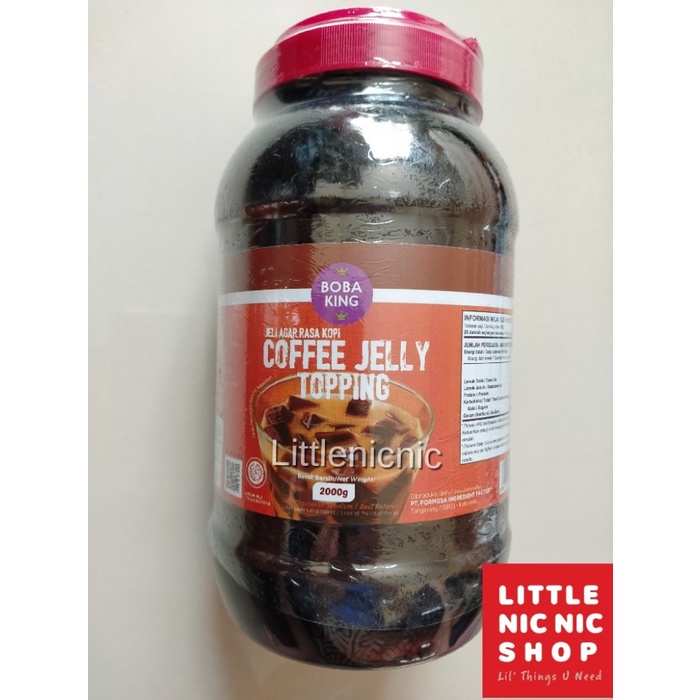

Boba King Coffee Jelly Topping Toping Jeli Rasa Kopi
