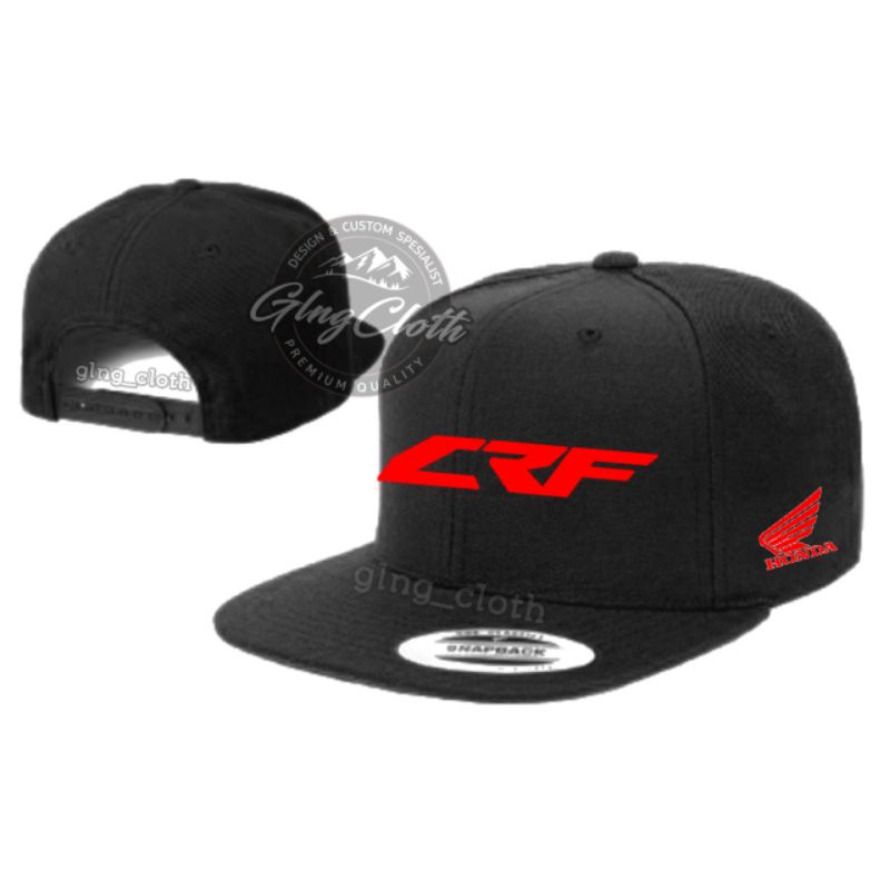 Topi Honda CRF Snapback - Topi Pria/Racing/Motpcross/Hiphop/Snapback CRF