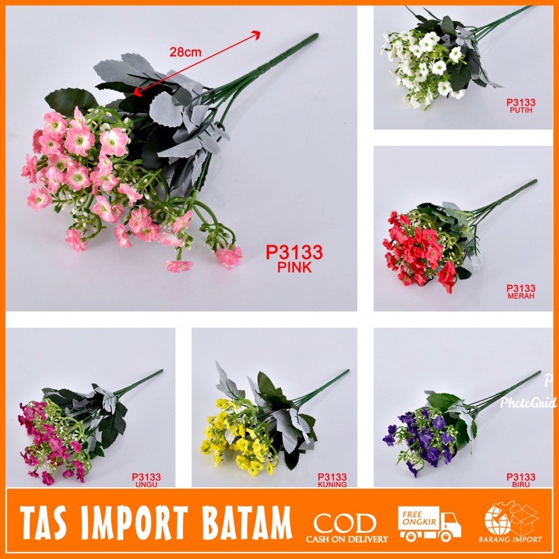 TIB/COD P3133 ( 1KG BISA 37 PCS ) BUNGA BUKET BUNGA ARTIFICIAL ROSE BUNGA  DEKORASI RUMAH / PESTA