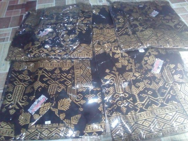 Mataram Coklat Batik Hrb026 Kenongo Kemeja Hem Pendek Padi Pekalongan Motif Pola