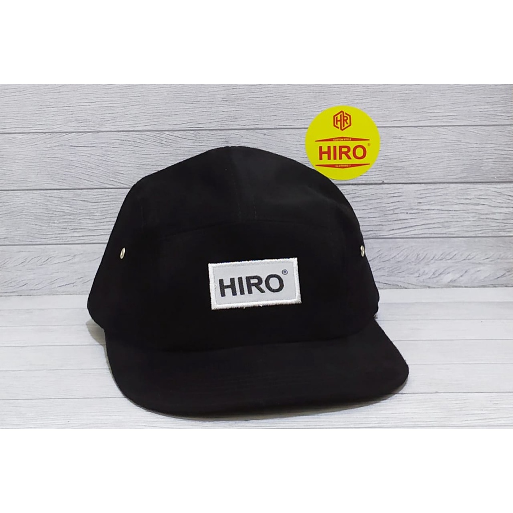 [COD]Topi Distro Pria/Topi Snapback Bordir HIRO Lima Panel/Topi Hip-Hop Keren