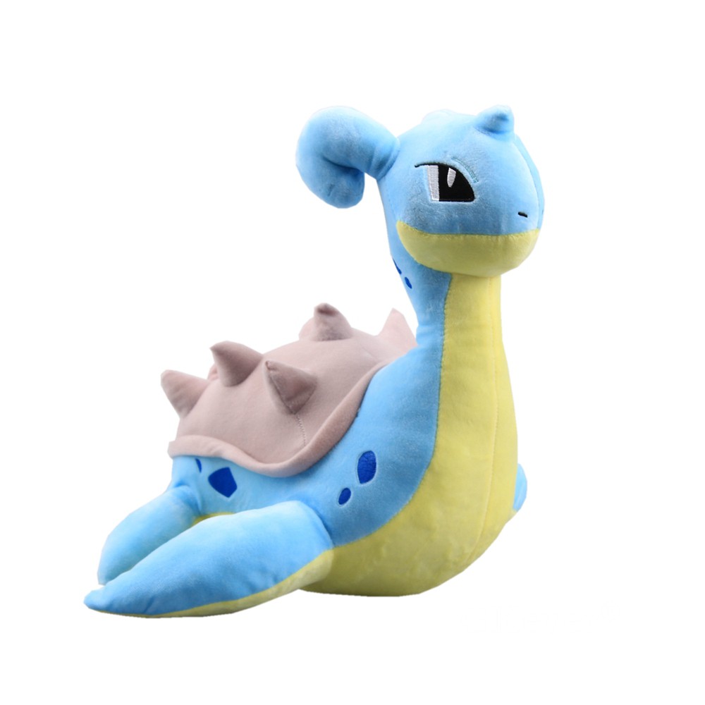 mainan Anime Lapras Plush Stuffed Toy  14" 35 cm Cartoon Lapras Figure Soft Dolls Gift