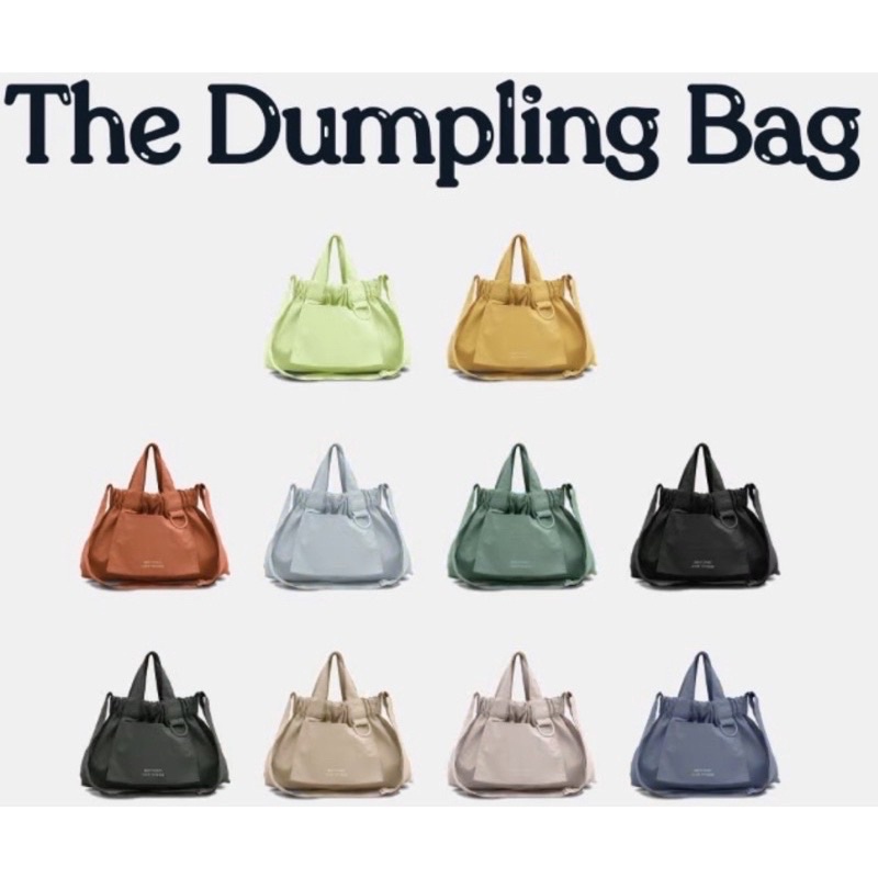 READY STOCK BEYOND THE VINES DUMPLING BAG BTV XS IN BLACK, KHAKI, BLUSH AND STEEL BLUE