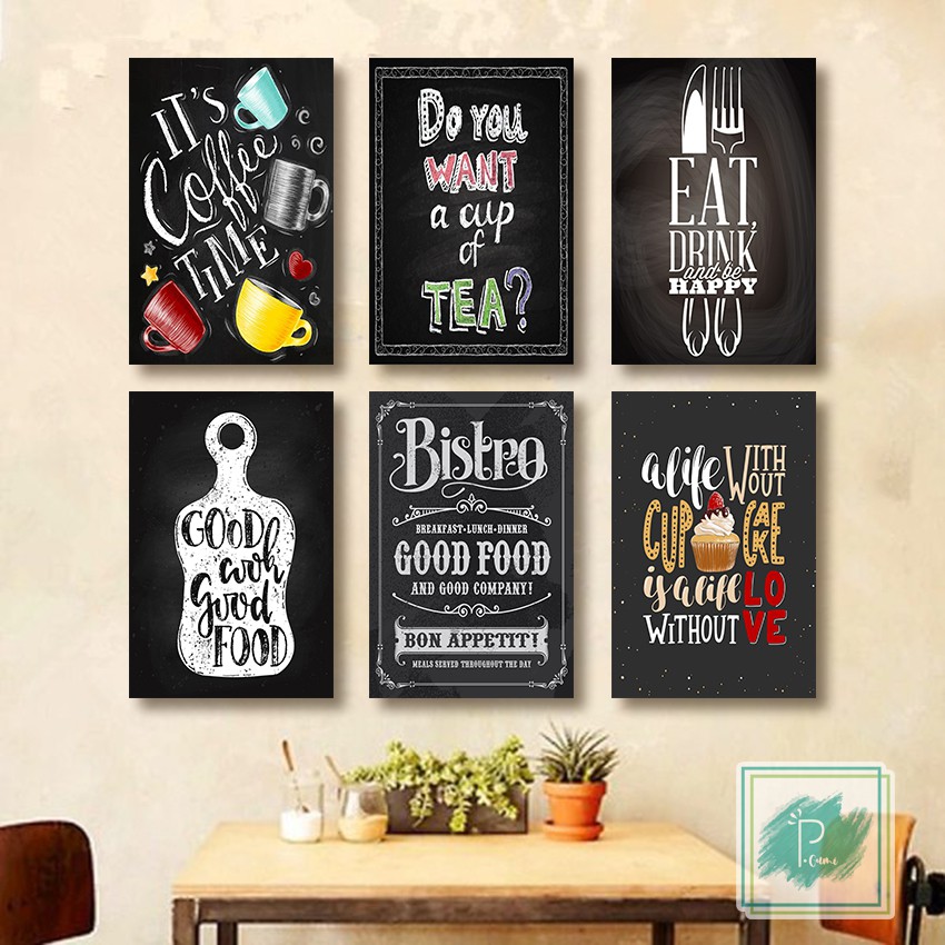 WALL DECOR UNIK HIASAN DEKORASI GANTUNGAN POSTER KAYU TEMA CAFE RESTORAN RESTAURANT BAR RT 2030