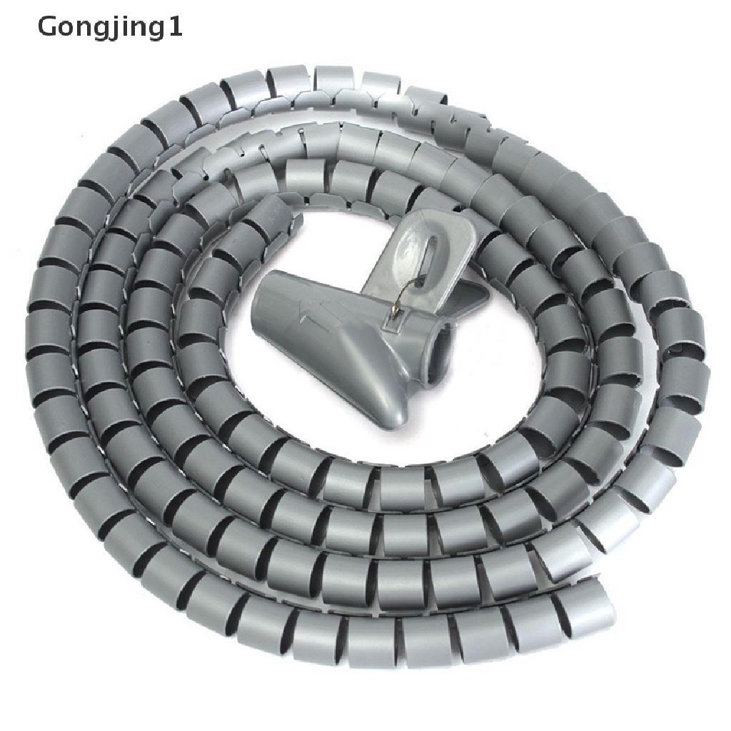 Gongjing1 Selang Spiral Pelindung Kabel 8mm Panjang 1M