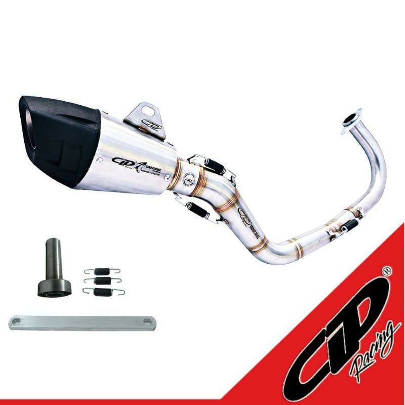 Knalpot CLD racing type shark series Beat/Scoopy/Vario 110 Mio karbu