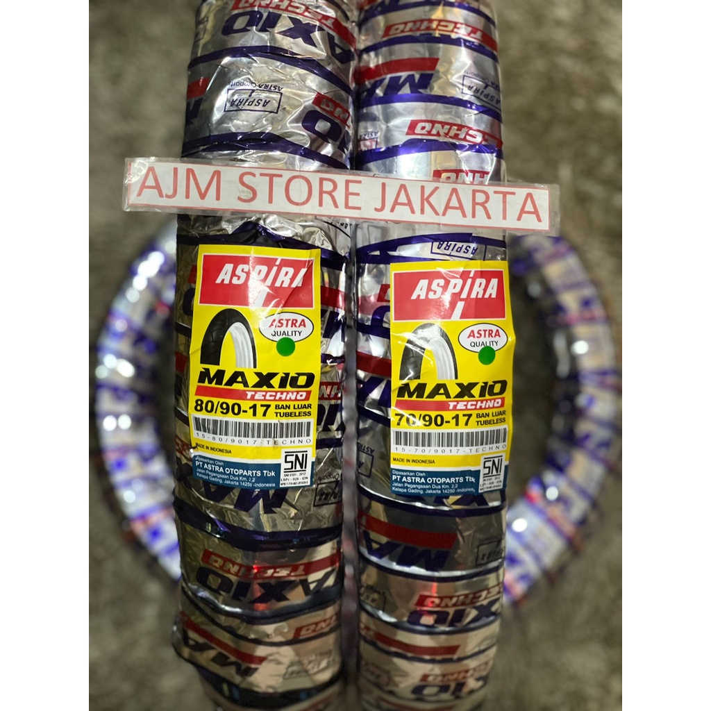 Aspira Maxio Techno 70/90-17&80/90-17 Tubeless..