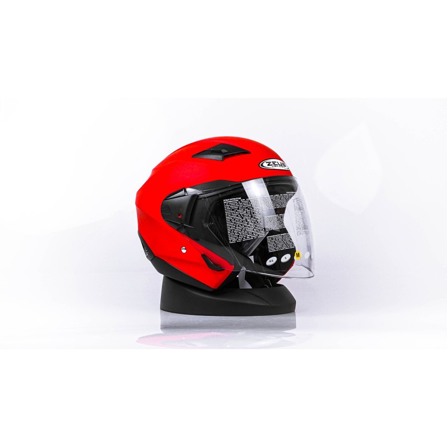 HELM MOTOR ZEUS 611 DRED HALFFACE DOUBLE VISOR