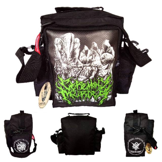COD ✅Slingbag Band Metal | Tas Slempang Band Garasi Rebel | Waitsbag SideBag Metal / Tas Multifungsi